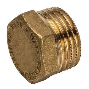 Заглушки Stout с резьбой НР латунь SFT-0024