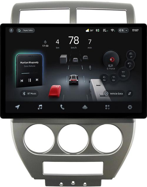 Магнитола для Jeep Compass 2006-2010 - Teyes CC4-PRO монитор 13" 2K QLED на Android 13, Быстрейшая, Snapdragon 778G, ИИ, CarPlay, DSP, 4G SIM-слот