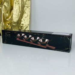 Lenardi 232-022 Набор из 4 салатников 11см на подставке ВИНТАЖ в под.уп.(х12)Фарфор