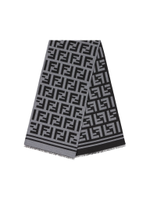 Fendi FF wool and silk scarf