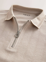 Поло с молнией для мальчика Next E66-264, Песочный