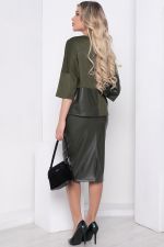 Джемпер комбинированный (хаки) Б8821 LT Collection