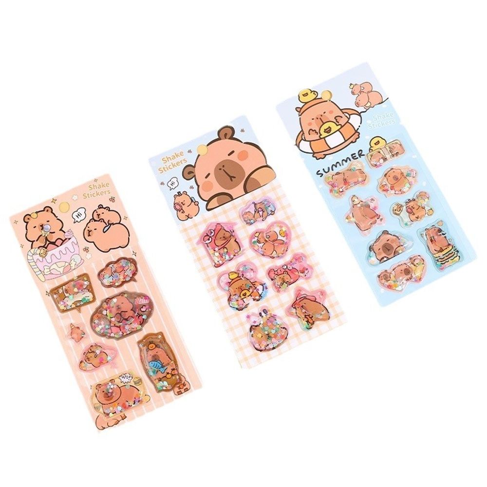 Набор наклеек &quot;Cute Capybara 3D&quot;