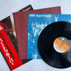 Винтажная виниловая пластинка LP ABBA АББА Super Trouper (Japan 1980) Happy New Year DSP 8004