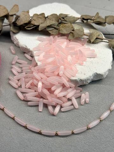 Стеклянные бусины «Кошачий глаз» 12*4 мм, 100 штук, теплый закат