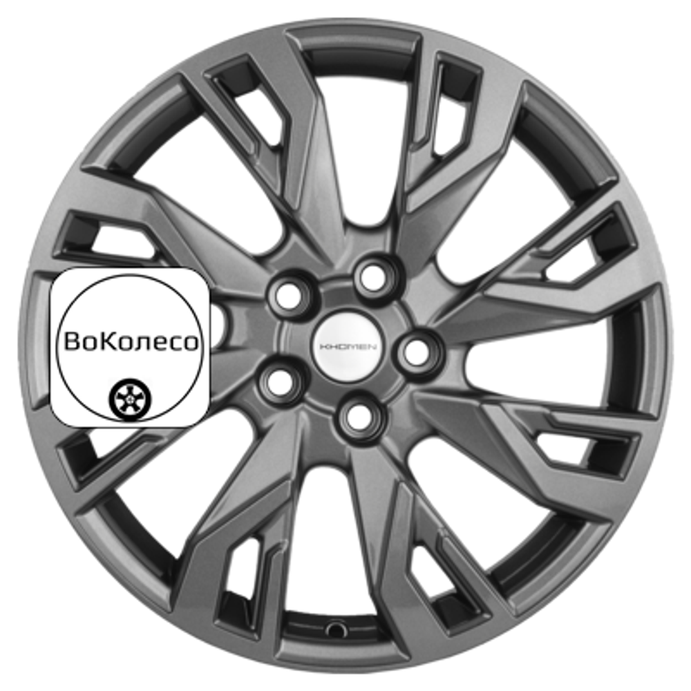 7x18/5x112 ET43 D57,1 KHW1809 (Kodiaq/Tiguan) Gray Khomen Wheels