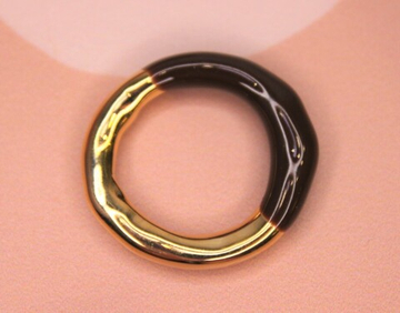 Кольцо на палец ~16 р-р эмаль шоколад