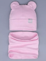 Шапка и снуд для девочки осенний