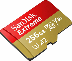 Карта памяти Sandisk Extreme 256 ГБ, 160 МБ/с, Class 10, SDSQXA1-256G-GN6MA