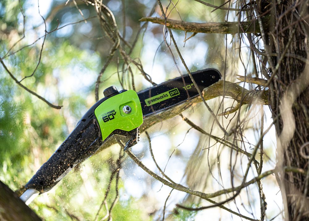 Высоторез/Сучкорез аккумуляторный Greenworks GD60PS25 Арт. 1402107, 60V, 25 см, без АКБ и ЗУ