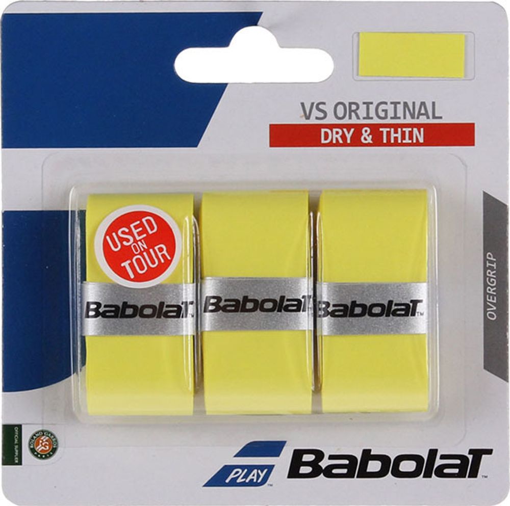 Теннисные намотки Babolat VS Grip Original yellow 3P