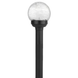 SL-PL33-CRAC ЭРА Садовый светильник на солнечной батарее, пластик,стекло, черный, 33 см | Садовые декоративные светильники