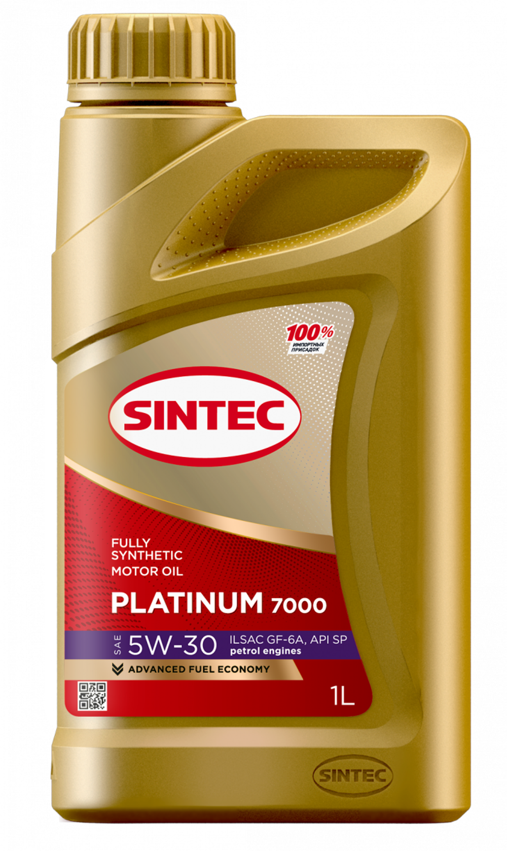 Моторное масло Sintec Platinum 7000 5W-30, SP, GF-6A, синтетическое, 1 л