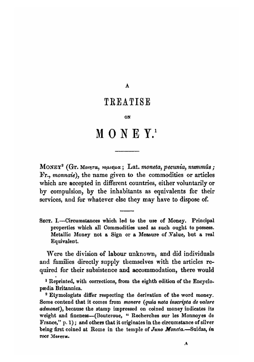 Treatises and essays on money, exchange, interests, the letting of land, absenteeism, the history of commerce, manufactures | John Ramsay McCulloch