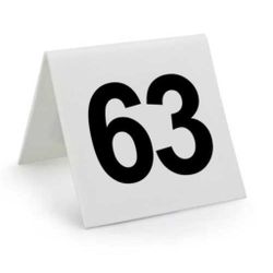 Табличка "Номера" (51-75) 7,5*7,5 см, пластик, P.L. Proff Cuisine