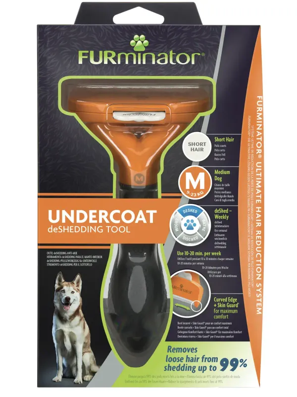 Фурминатор FURminator M для средних собак с короткой шерстью
