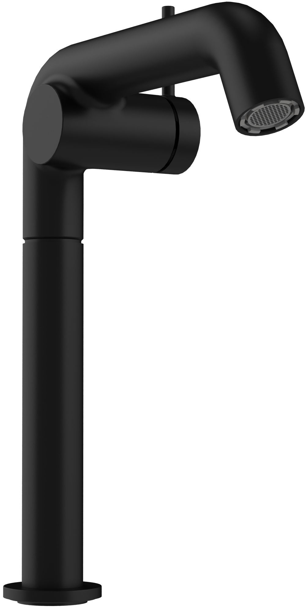 Смеситель для раковины STWORKI Лунд S25020BK + донный клапан SD-001BK матовый черный