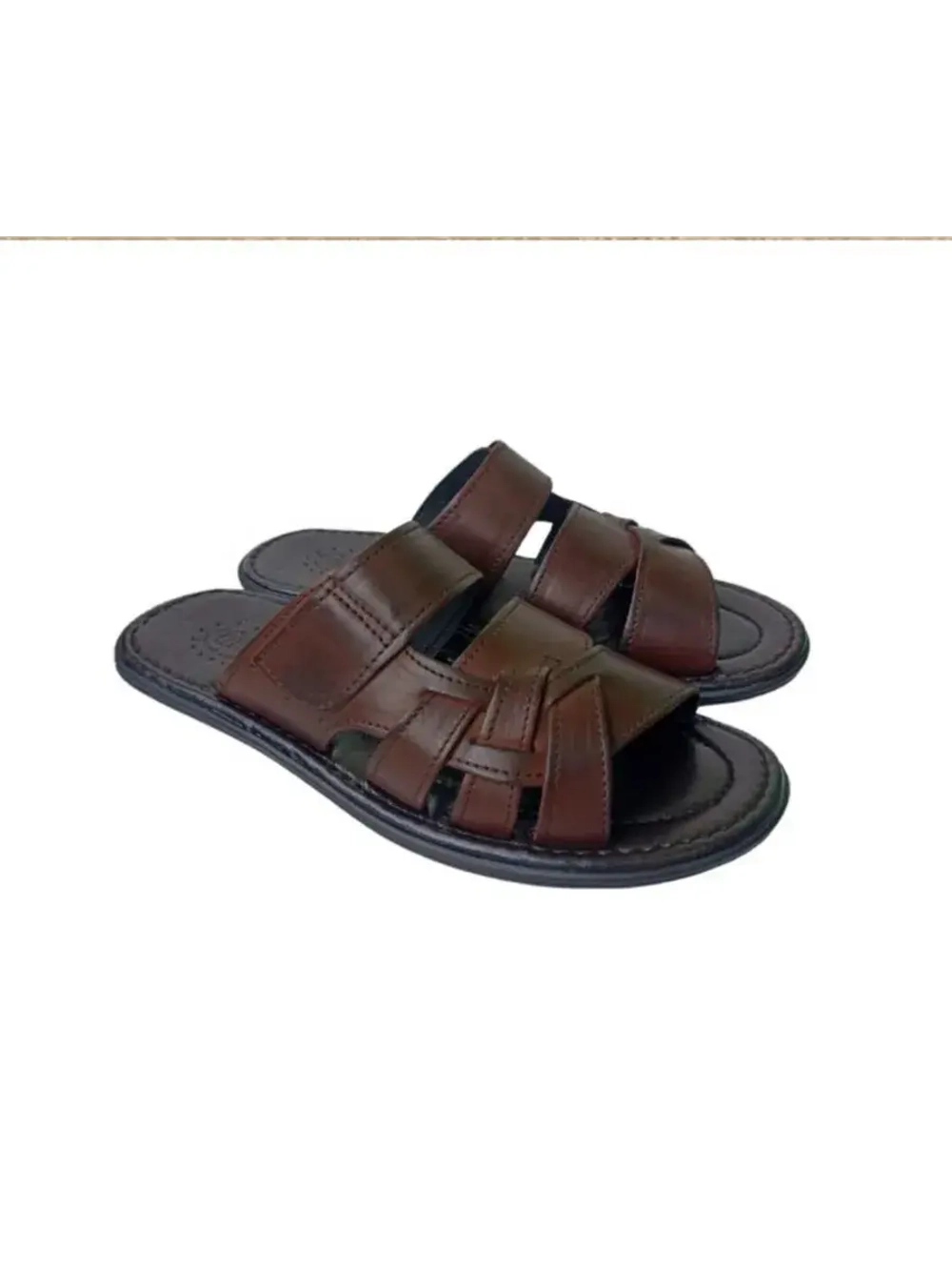 Шлепанцы из натуральной кожи