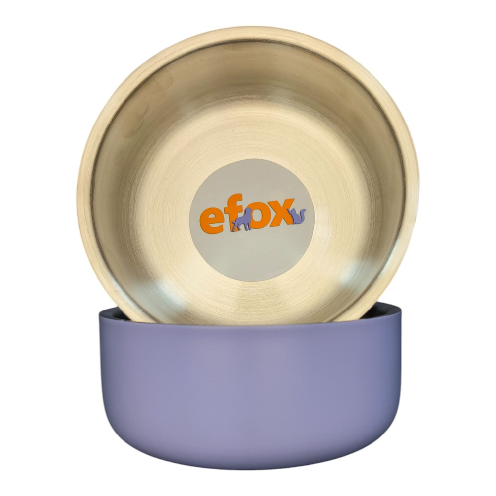 Миска "efox" для питомцев из нержавеющей стали, форма чаша