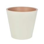 Горшок для цветов London D280мм, 10,5л c дренажной вставкой, Сливочный