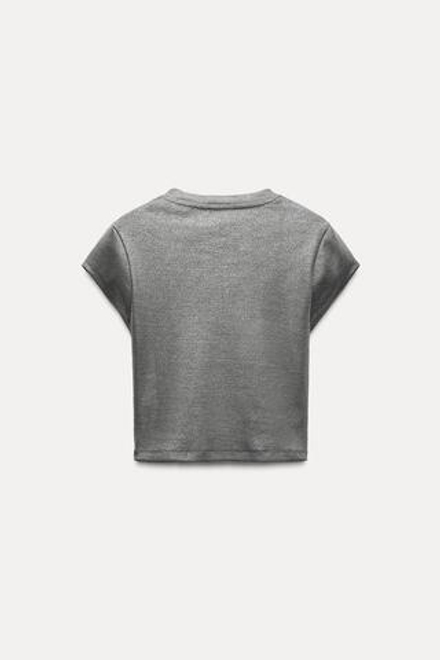 ZARA ФУТБОЛКА, АНТРАЦИТОВО-СЕРЫЙ