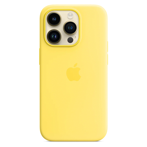 Силиконовый чехол с поддержкой MagSafe Apple Silicone Case для iPhone 14 Pro, Canary Yellow (Канареечный)