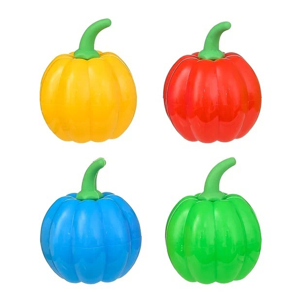 Точилка Basir, одинарная, с контейнером, серия "Тыква", 3.5 см