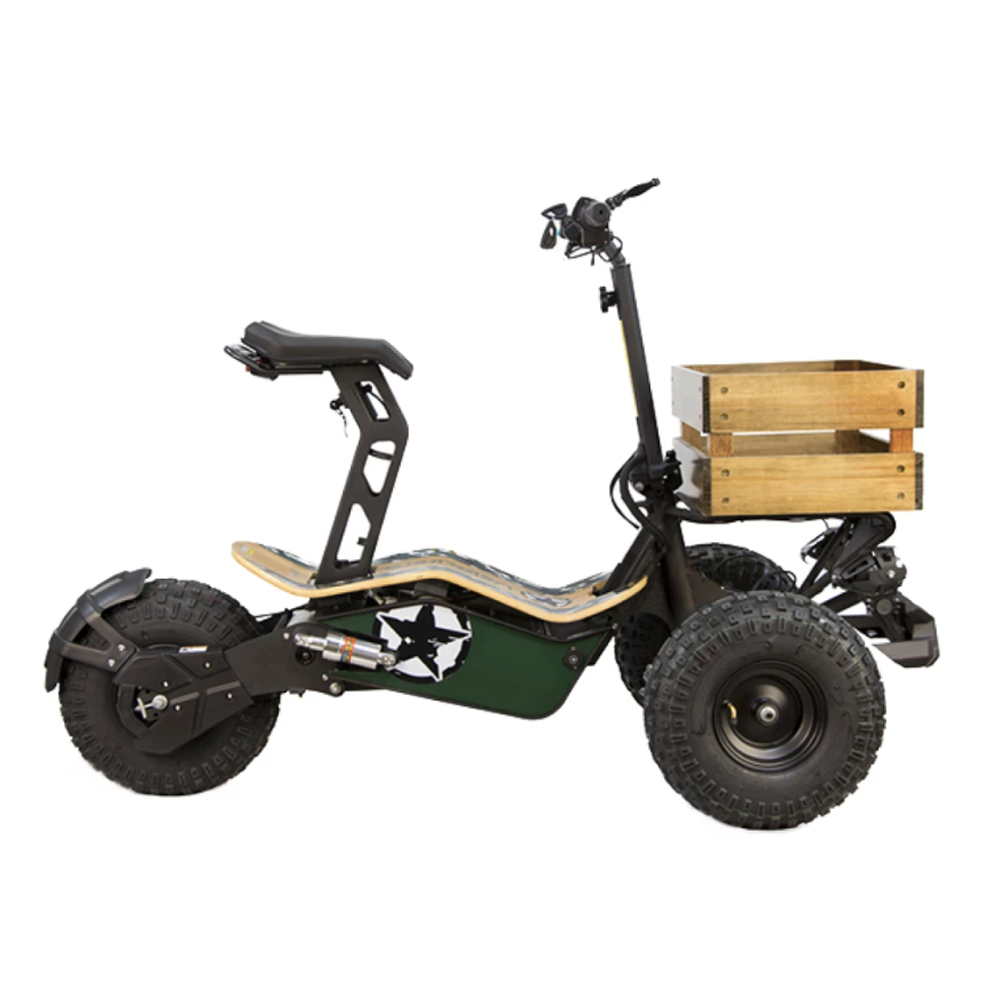 Электросамокат Velocifero MAD TRUCK CE 2000W (Army) с сиденьем