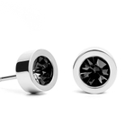 Серьги пусеты Fiore Luna Black 5х2,5 мм SWE125 BL S