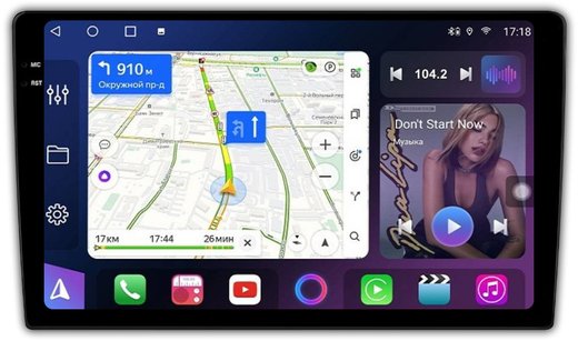Магнитола для Toyota (внутрь отсека 230х130мм штатной рамки) - FarCar 7040N на Android 13, QLED+2K, TS10, CarPlay, 4G SIM-слот