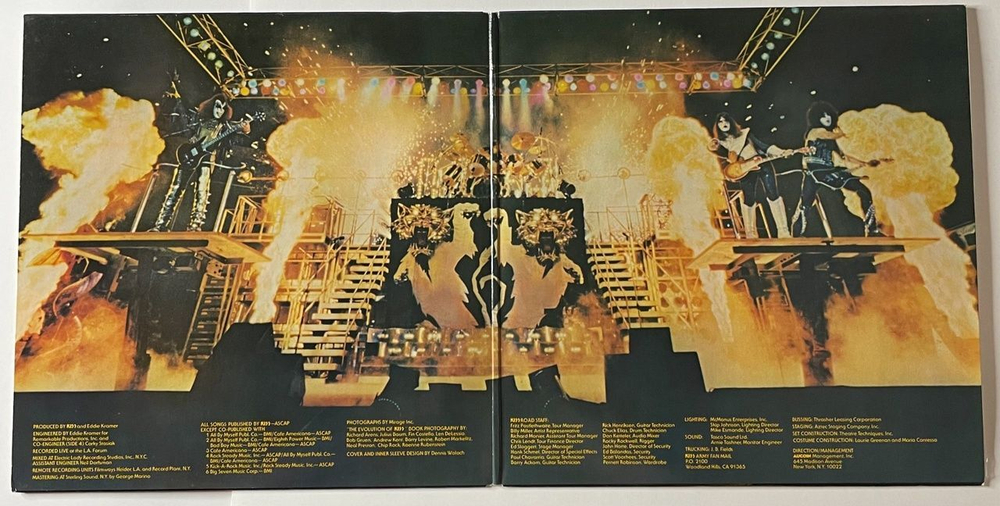 Винтажная виниловая пластинка LP Kiss Alive II (USA 1977) Christine Sixteen