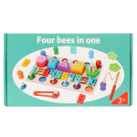 Развивающая игрушка 4 в 1 деревянная (рыбалка + 3 сортера), коробка C-41644