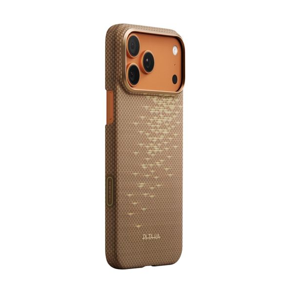 Чехол Pitaka Edge Case для iPhone 17 Pro, Золотой блик | Golden Glint