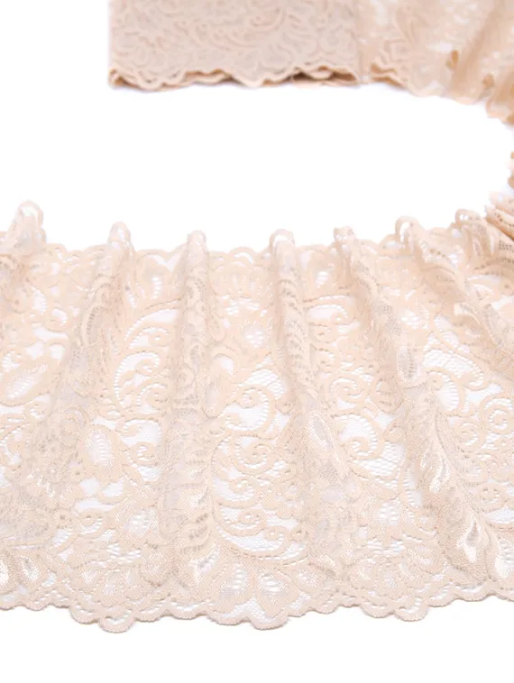 03-268 ОПТ Кружево эластичное 20 см, телесный 126