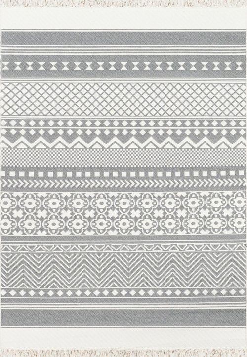 Двусторонний безворсовый ковер Arya AR 07 Grey (120*180 см)