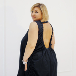 Платье черное в стиле бохо, Trendy W,  Италия.