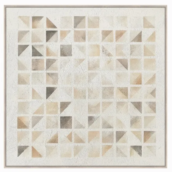 Постер Tile 100х100 см. молочный, бежевый