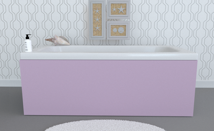 Экран под ванну откидной TR-7-230 светло-сиреневый матовый soft touch