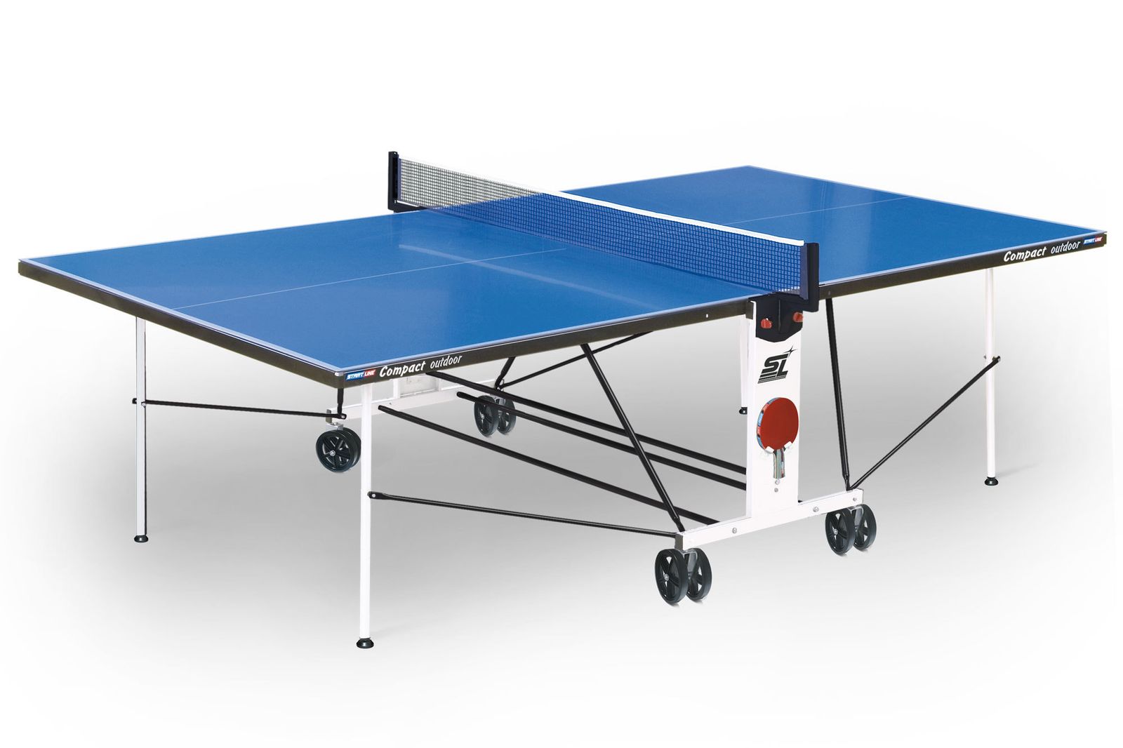 Стол теннисный Start line Compact Outdoor-2 LX BLUE фото №1