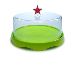 Тортовница подарочная merry tray средняя зеленая