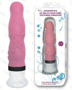 Розовый вибратор с цветочным узором и 6 режимами вибрации.