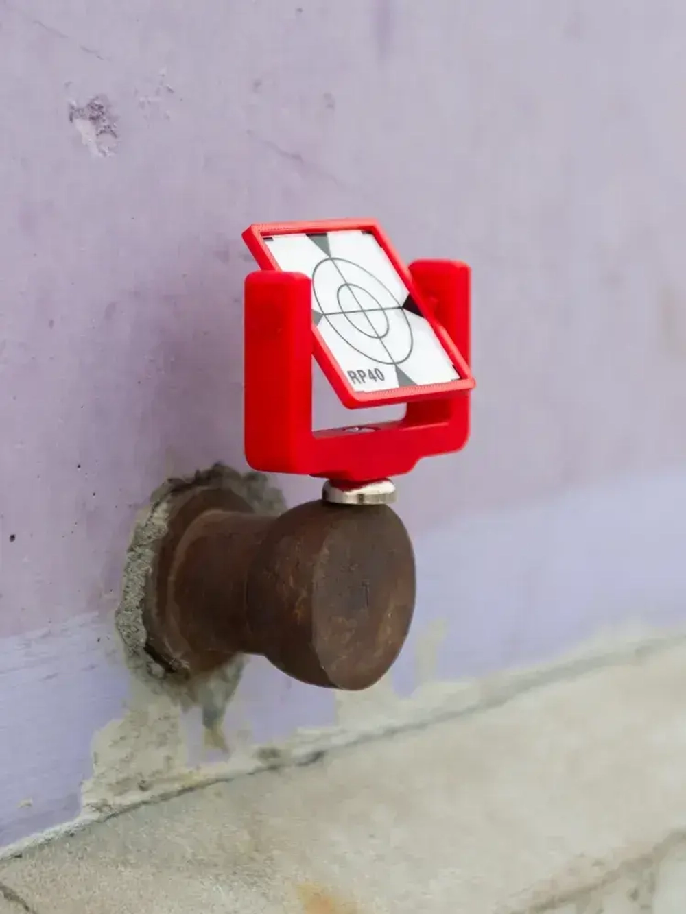 Марка геодезическая на магните МГМ-40, отражатель, пленка 40*40 мм, (комплект из 3 шт.)