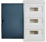 Корпус пластиковый ЩРН-П-36 IP41 черная прозрачная дверь TEKFOR IEK