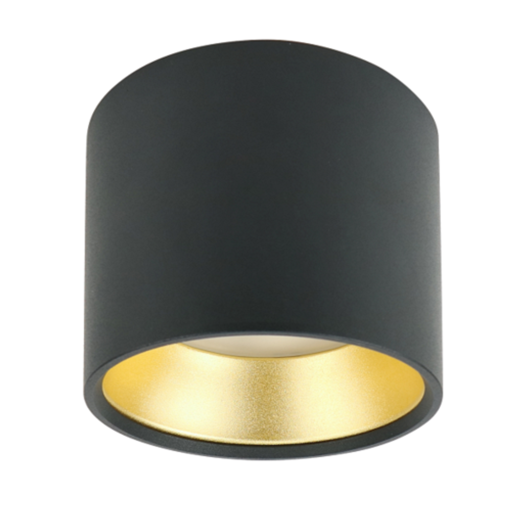 OL8 GX53 BK/GD Подсветка ЭРА Накладной под лампу Gx53, алюминий, цвет черный+золото