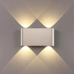 7106/4WL HIGHTECH ODL26 Настенный светильник матовый никель/металл IP20 LED 4W 3000K 220V MAGNUM