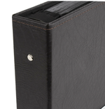 Фотоальбом BRAUBERG на 200 фото 10х15 см, под фактурную кожу, индивидуальный бокс, тёмно-коричневый, 391116-RM