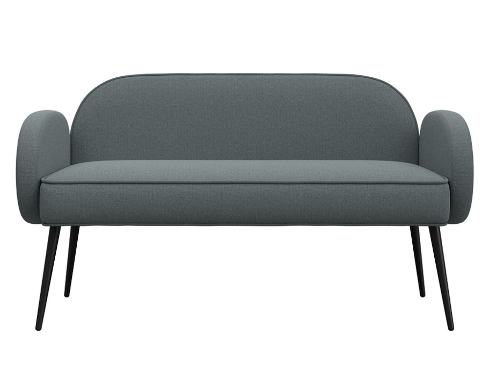 Диван прямой Лига-086 РОГОЖКА Амур 07 серый