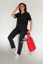 Блуза женская м640 liberty комфорт черный53