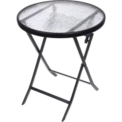 Стол складной круглый «Дачная симфония» DS-R60G, 60*70 см, черный