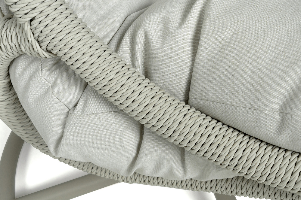 "Севилья" кресло-кокон из искусственного ротанга, цвет светло-серый